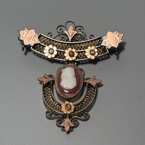 Elegant Victorian “Etruscan Revival” broach